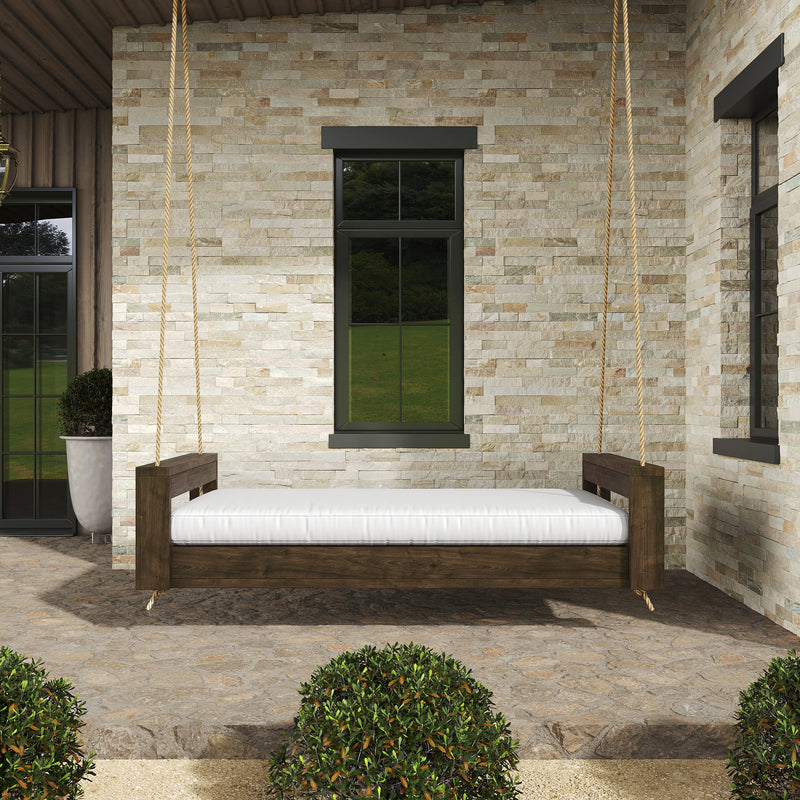 Amish Casual Lancaster Daybed Swing Bed, 4 Ft Cedar with Clearcoat