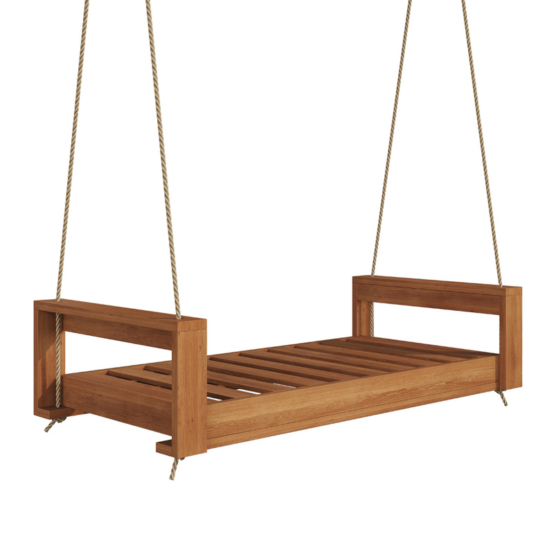 Amish Casual Lancaster Daybed Swing Bed, 4 Ft Cedar with Clearcoat