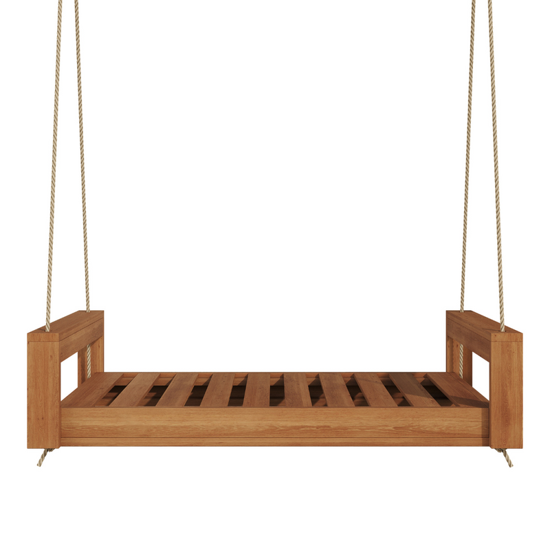 Amish Casual Lancaster Daybed Swing Bed, 4 Ft Cedar with Clearcoat