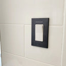 CleanPlate Wall Plate in Jet Black for Rocker Switches