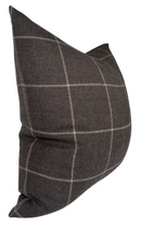 Bancroft Wool Pillow Cover in Sable Brown, Schumacher Textiles
