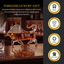 Charging Bull Heads Forward Animal Liquor Decanter