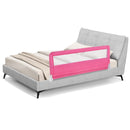 59 Inch Folding Breathable Baby Bed Rail Guard with Safety Strap