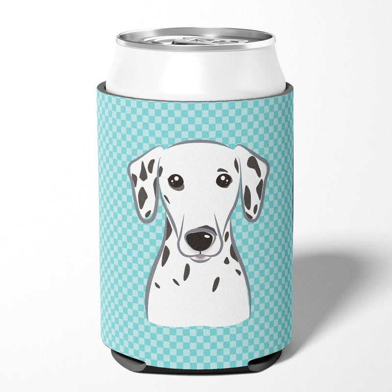 Checkerboard Blue Dalmatian Can or Bottle Hugger BB1148CC