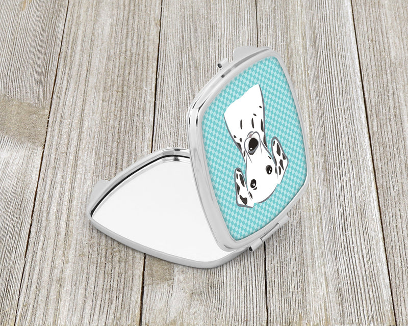 Checkerboard Blue Dalmatian Compact Mirror BB1148SCM