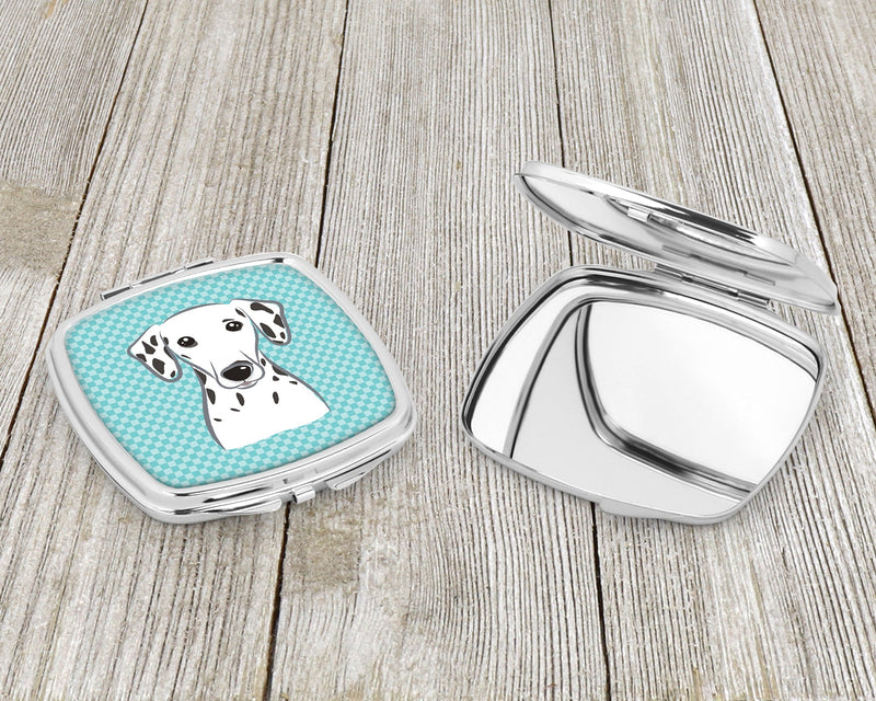 Checkerboard Blue Dalmatian Compact Mirror BB1148SCM