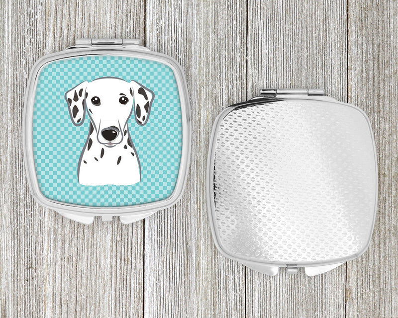 Checkerboard Blue Dalmatian Compact Mirror BB1148SCM