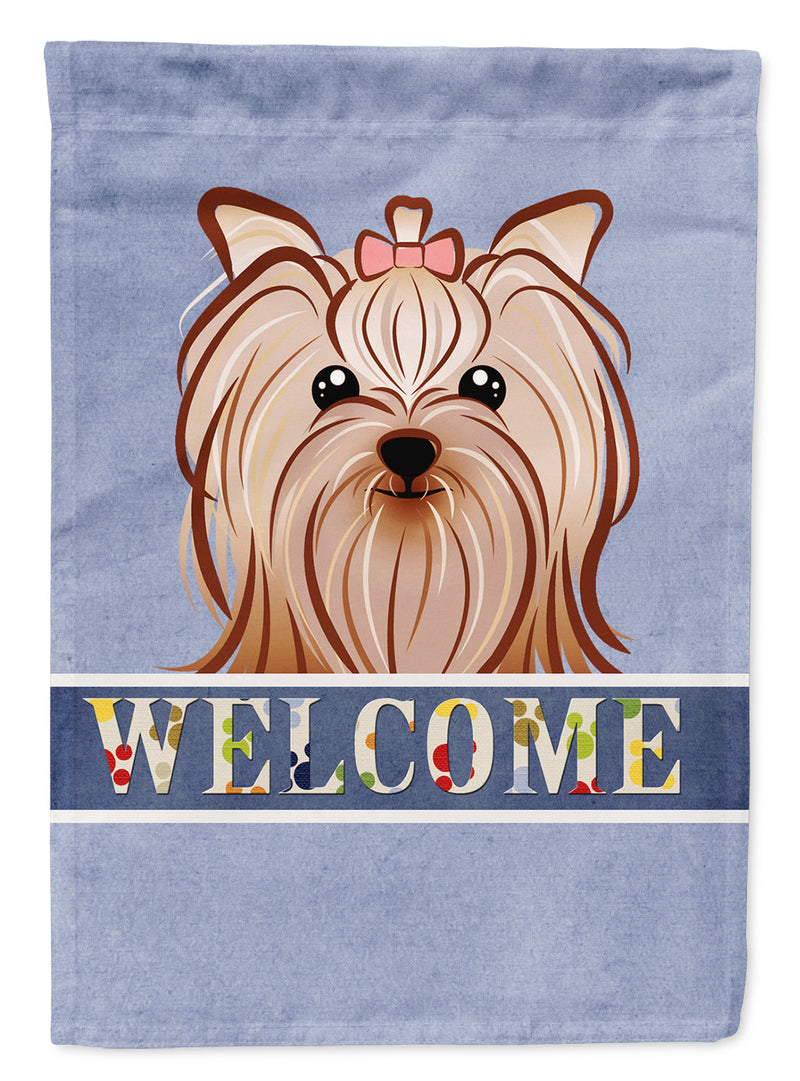 Yorkie Yorkshire Terrier Welcome Flag Garden Size BB1390GF