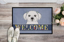 Maltese Welcome Doormat Indoor Outdoor 24H X 36W Front Door Mat Rugs for Entryway, Non Slip Washable Low Pile,