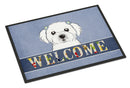 Maltese Welcome Doormat Indoor Outdoor 24H X 36W Front Door Mat Rugs for Entryway, Non Slip Washable Low Pile,