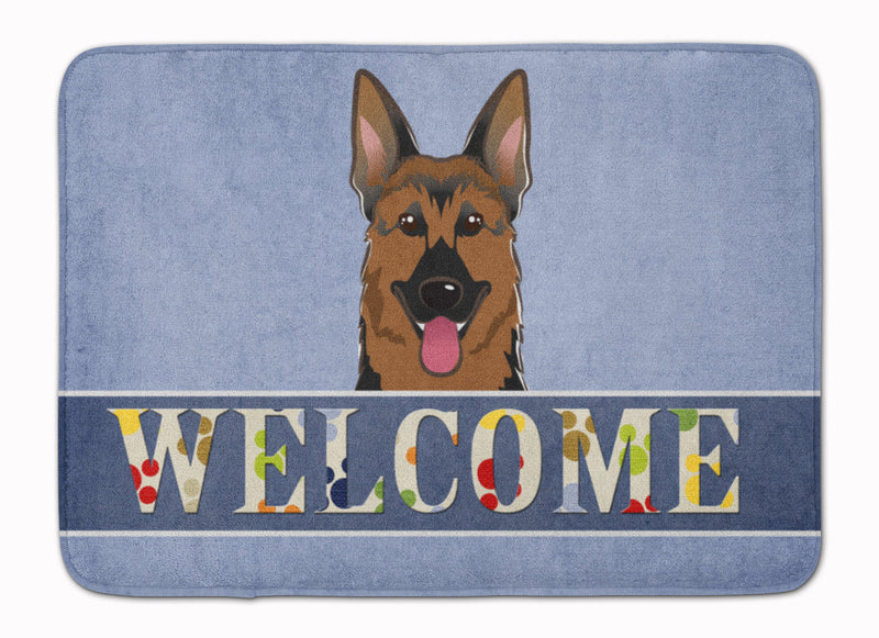 German Shepherd Welcome Machine Washable Memory Foam Mat BB1397RUG