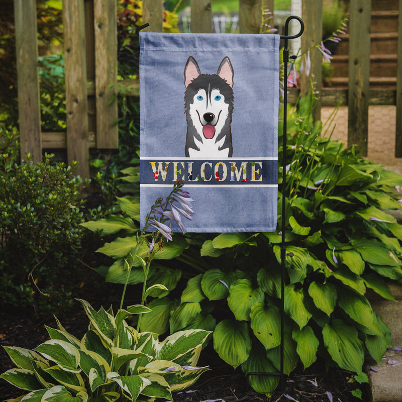 Alaskan Malamute Welcome Flag Garden Size BB1404GF