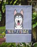Alaskan Malamute Welcome Garden Flag – Decorative Outdoor Yard Flag BB1404GF