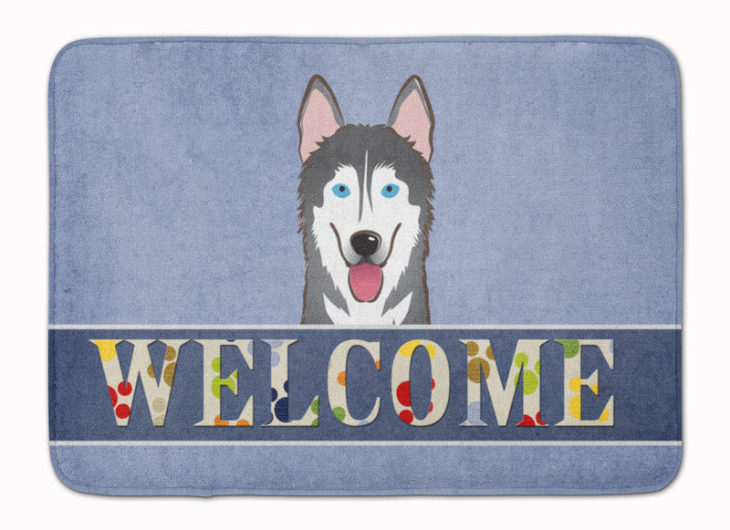 Alaskan Malamute Welcome Machine Washable Memory Foam Mat BB1404RUG