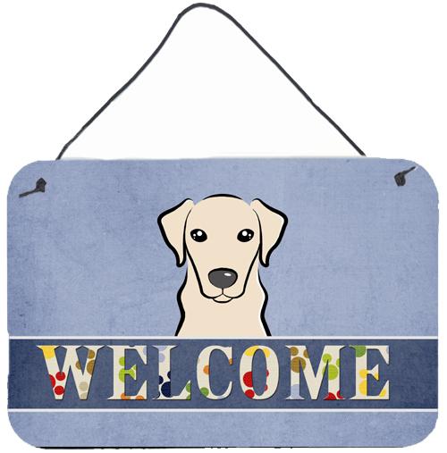 Yellow Labrador Welcome Wall or Door Hanging Prints BB1408DS812