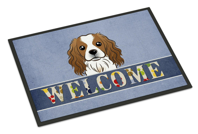 Cavalier Spaniel Welcome Indoor or Outdoor Mat 18x27 BB1410MAT