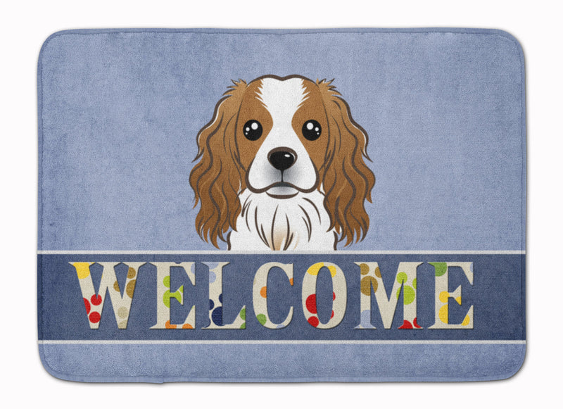 Cavalier Spaniel Welcome Machine Washable Memory Foam Mat BB1410RUG