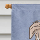 Borzoi Welcome Flag Canvas House Size BB1414CHF