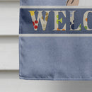 Borzoi Welcome Flag Canvas House Size BB1414CHF