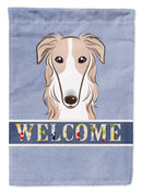 Borzoi Welcome Garden Flag – Decorative Outdoor Yard Flag BB1414GF