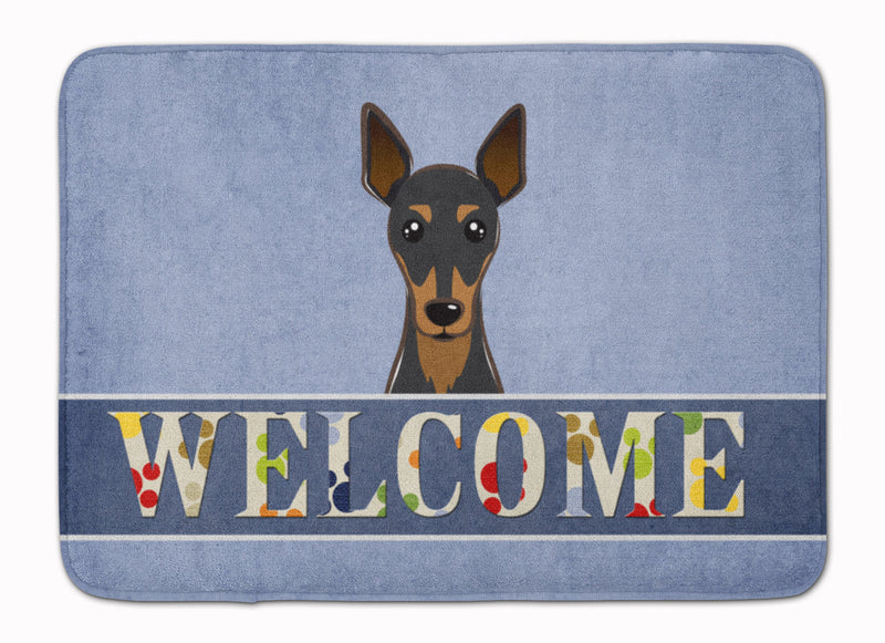 Min Pin Welcome Machine Washable Memory Foam Mat BB1426RUG