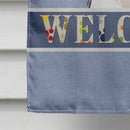 Border Collie Welcome Flag Canvas House Size BB1427CHF