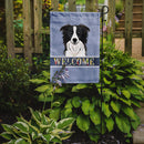 Border Collie Welcome Garden Flag – Decorative Outdoor Yard Flag BB1427GF
