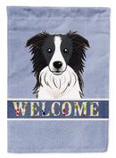 Border Collie Welcome Garden Flag – Decorative Outdoor Yard Flag BB1427GF