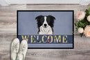 Border Collie Welcome Doormat - 24x36 Decorative Floor Mat – Indoor/Outdoor Rug with Artistic Flair BB1427JMAT