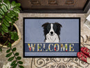 Border Collie Welcome Doormat - 24x36 Decorative Floor Mat – Indoor/Outdoor Rug with Artistic Flair BB1427JMAT