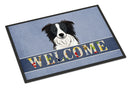 Border Collie Welcome Doormat - 24x36 Decorative Floor Mat – Indoor/Outdoor Rug with Artistic Flair BB1427JMAT