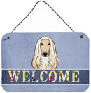 Afghan Hound Welcome Wall or Door Hanging Prints BB1430DS812