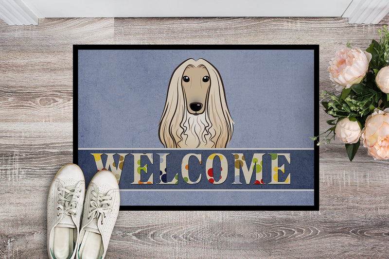Afghan Hound Welcome Doormat - 24x36 Decorative Floor Mat – Indoor/Outdoor Rug with Artistic Flair BB1430JMAT