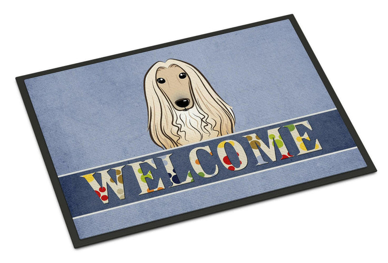 Afghan Hound Welcome Indoor or Outdoor Mat 18x27 BB1430MAT