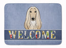 Afghan Hound Welcome Machine Washable Memory Foam Mat BB1430RUG