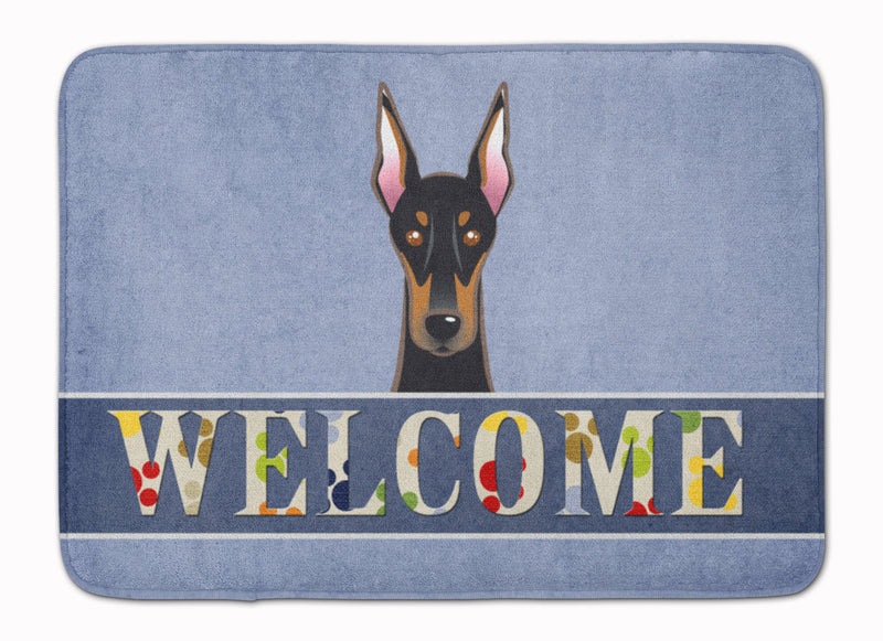 Doberman Welcome Machine Washable Memory Foam Mat BB1431RUG