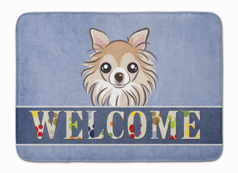 Chihuahua Welcome Machine Washable Memory Foam Mat BB1437RUG