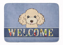 Buff Poodle Welcome Memory Foam Kitchen Mat Machine Washable Anti-Fatigue Cushion Comfort Bath or Kitchen Rug