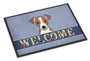 Jack Russell Terrier Welcome Doormat Indoor Outdoor 24H X 36W Front Door Mat Rugs for Entryway, Non Slip Washable Low Pile,