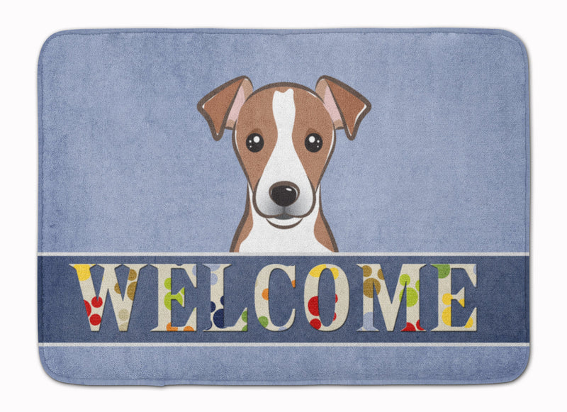 Jack Russell Terrier Welcome Machine Washable Memory Foam Mat BB1446RUG