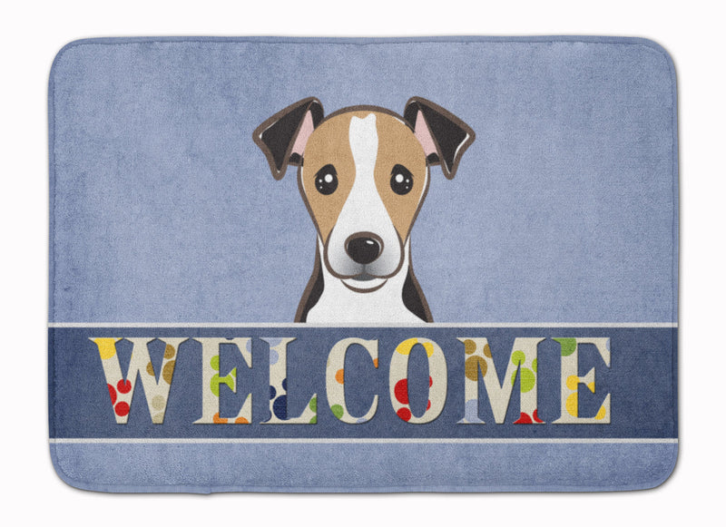 Jack Russell Terrier Welcome Machine Washable Memory Foam Mat BB1447RUG