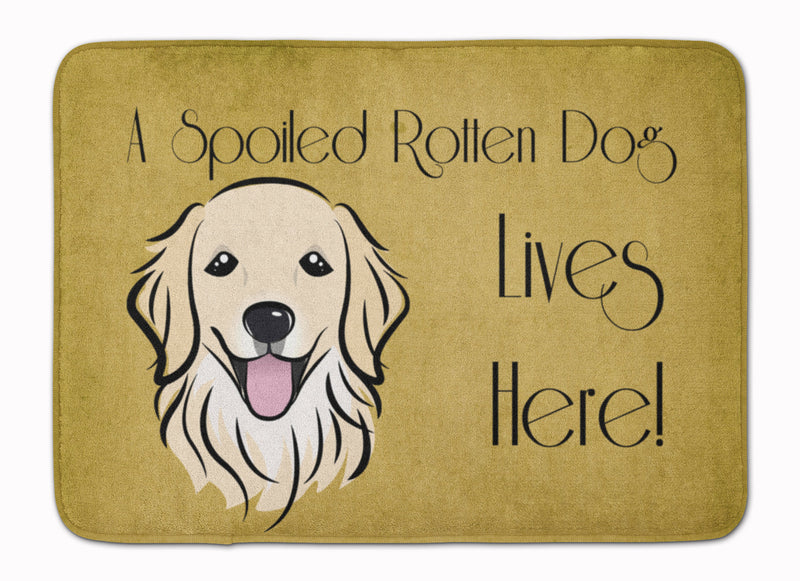 Golden Retriever Spoiled Dog Lives Here Machine Washable Memory Foam Mat BB1453RUG