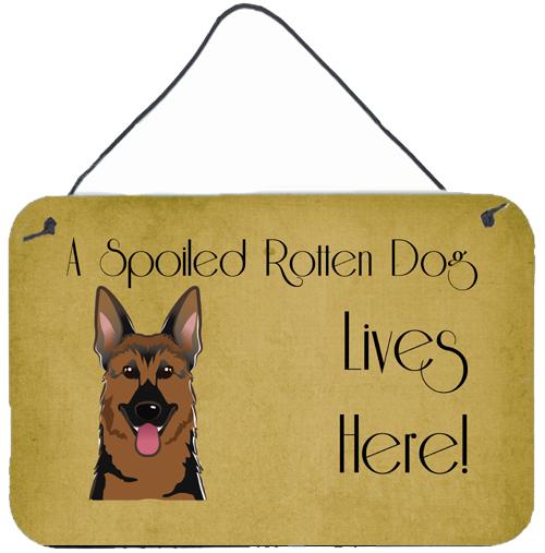 German Shepherd Spoiled Dog Lives Here Wall or Door Hanging Prints BB1459DS812