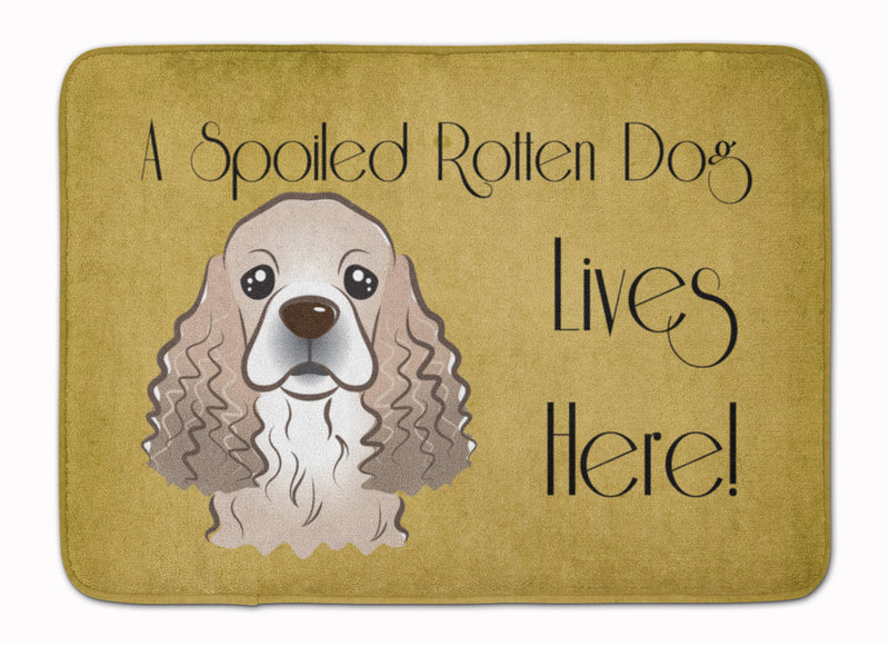 Cocker Spaniel Spoiled Dog Lives Here Machine Washable Memory Foam Mat BB1464RUG