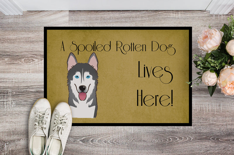 Alaskan Malamute Spoiled Dog Lives Here Doormat - 24x36 Decorative Floor Mat – Indoor/Outdoor Rug with Artistic Flair BB1466JMAT