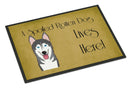 Alaskan Malamute Spoiled Dog Lives Here Doormat - 18x27 Decorative Floor Mat – Indoor/Outdoor Rug with Artistic Flair BB1466MAT
