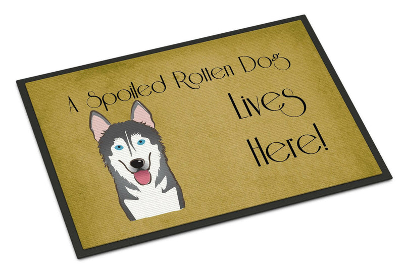 Alaskan Malamute Spoiled Dog Lives Here Doormat - 18x27 Decorative Floor Mat – Indoor/Outdoor Rug with Artistic Flair BB1466MAT