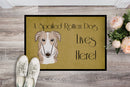 Borzoi Spoiled Dog Lives Here Doormat - 24x36 Decorative Floor Mat – Indoor/Outdoor Rug with Artistic Flair BB1476JMAT