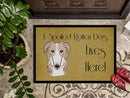 Borzoi Spoiled Dog Lives Here Doormat - 24x36 Decorative Floor Mat – Indoor/Outdoor Rug with Artistic Flair BB1476JMAT