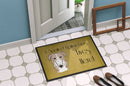 Borzoi Spoiled Dog Lives Here Doormat - 24x36 Decorative Floor Mat – Indoor/Outdoor Rug with Artistic Flair BB1476JMAT